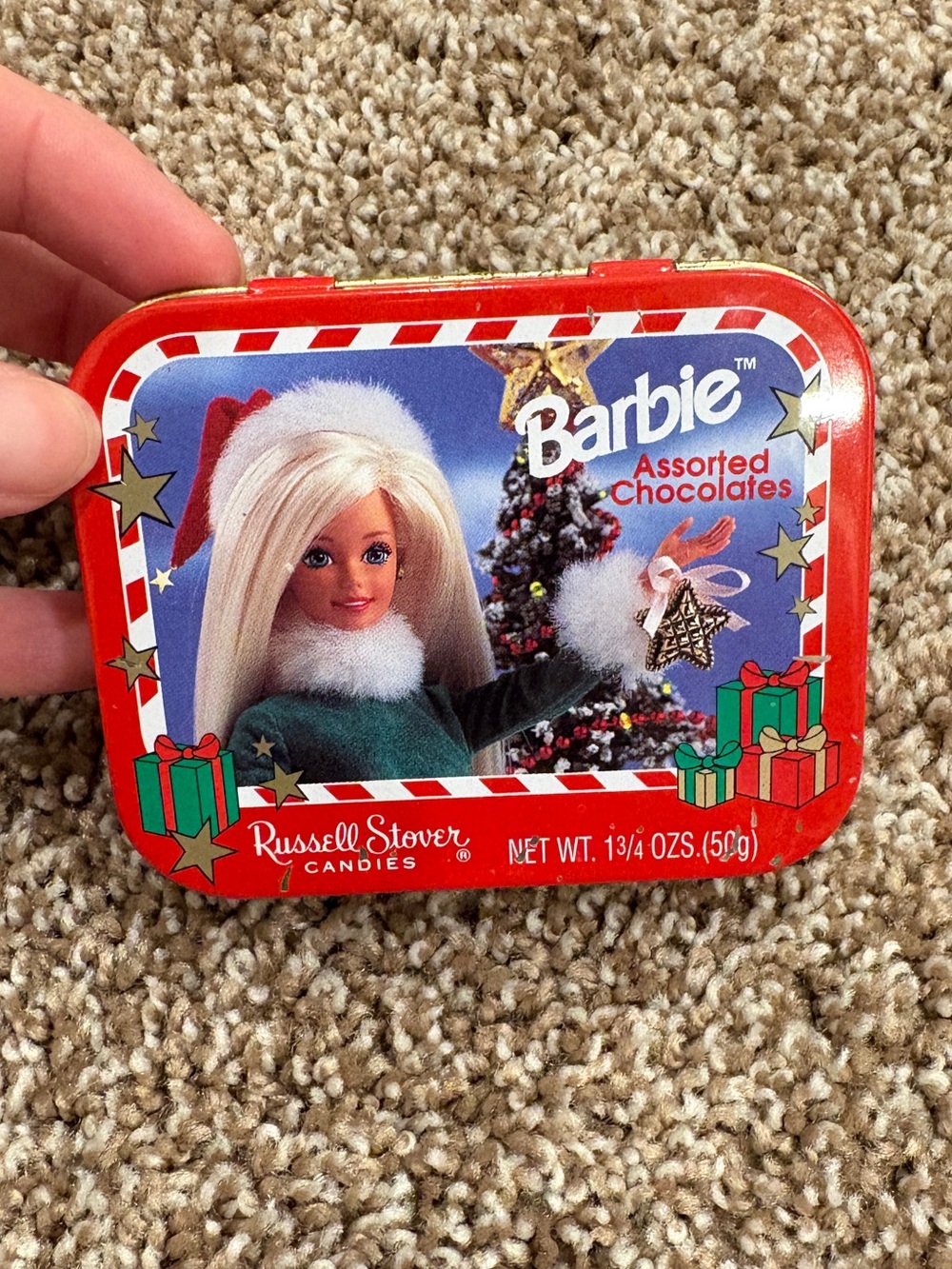 Barbie Red Holiday Tin